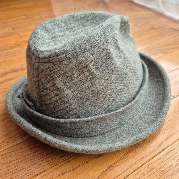 Dobbs Fifth Avenue Vintage Fedora Men's Hat Harris Tweed Pinstripe Wool - Picture 1 of 10